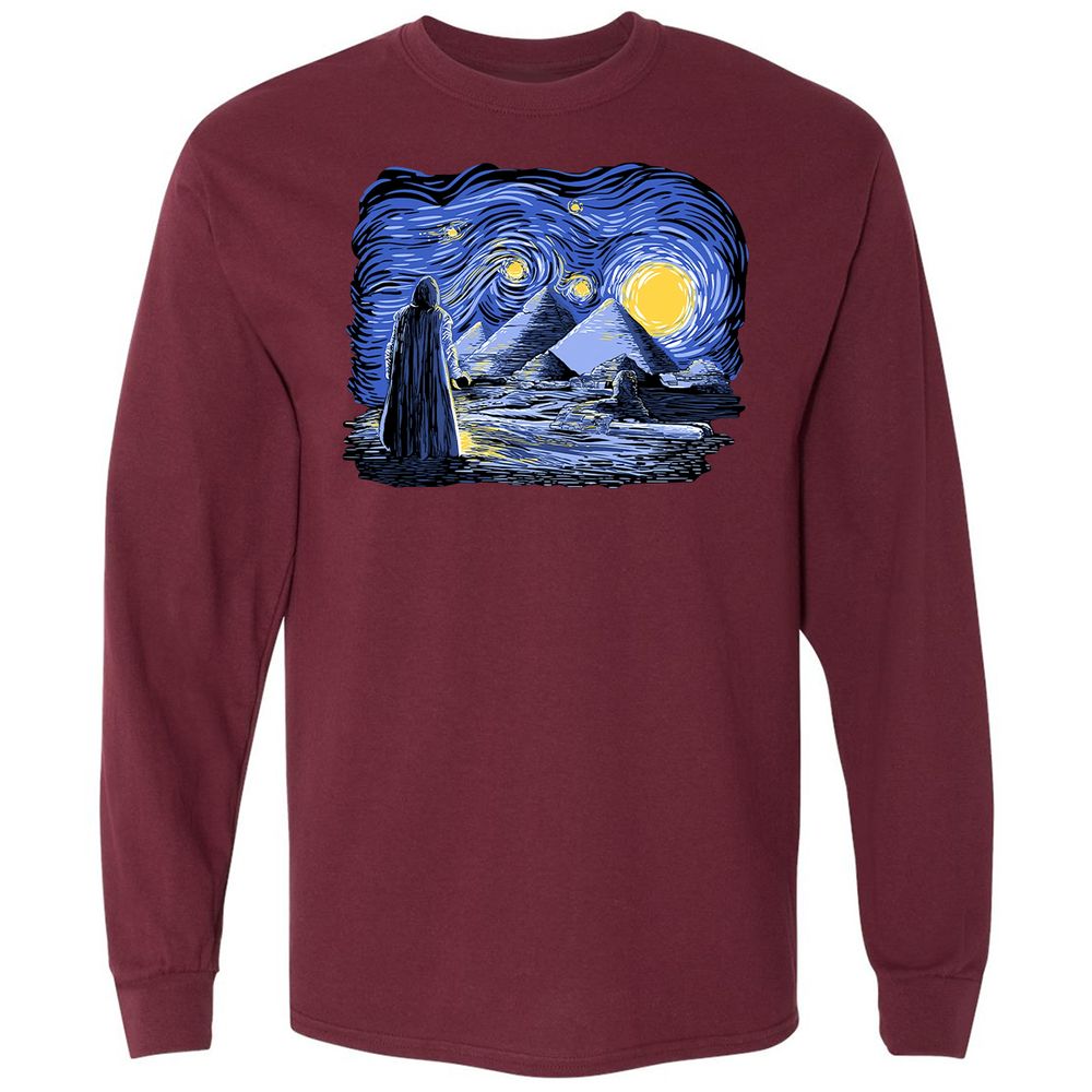 Long Sleeve T-Shirt - 3JSFV2FC - Maroon - 11