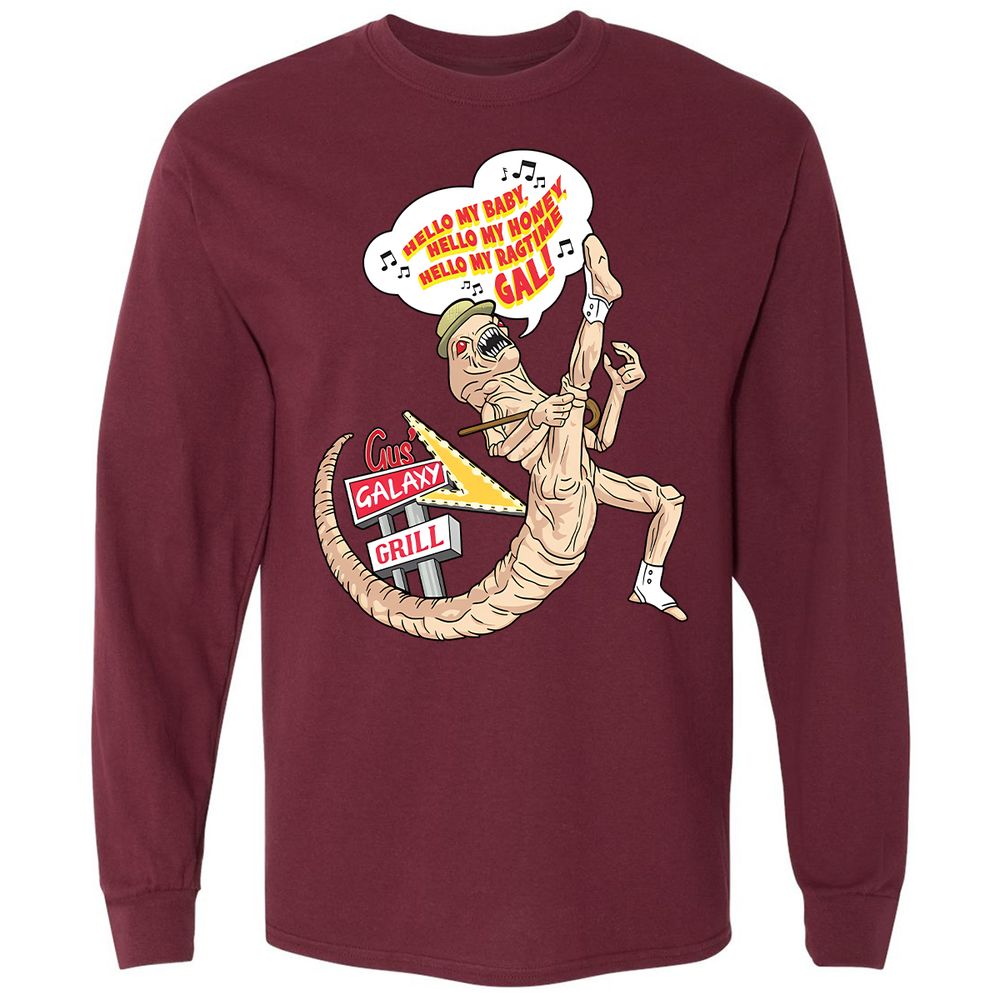 Long Sleeve T-Shirt - Y3STH7VD - Maroon - 11
