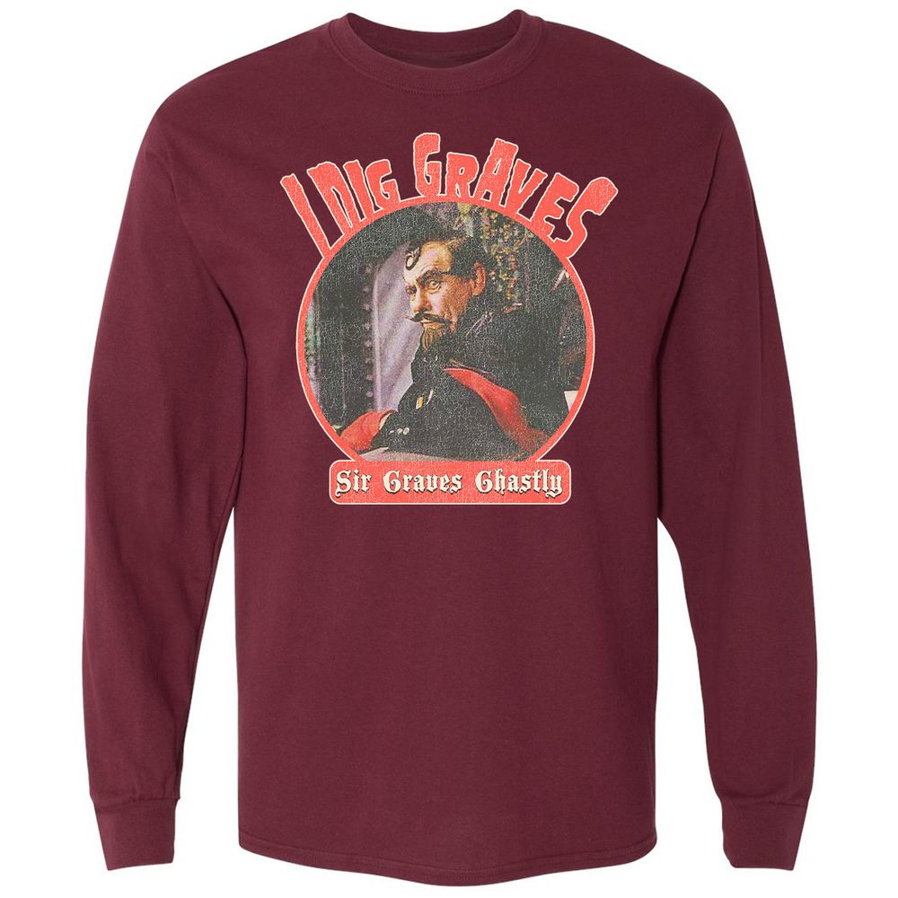 Long Sleeve T-Shirt - HJX9KPJW - Maroon - 11