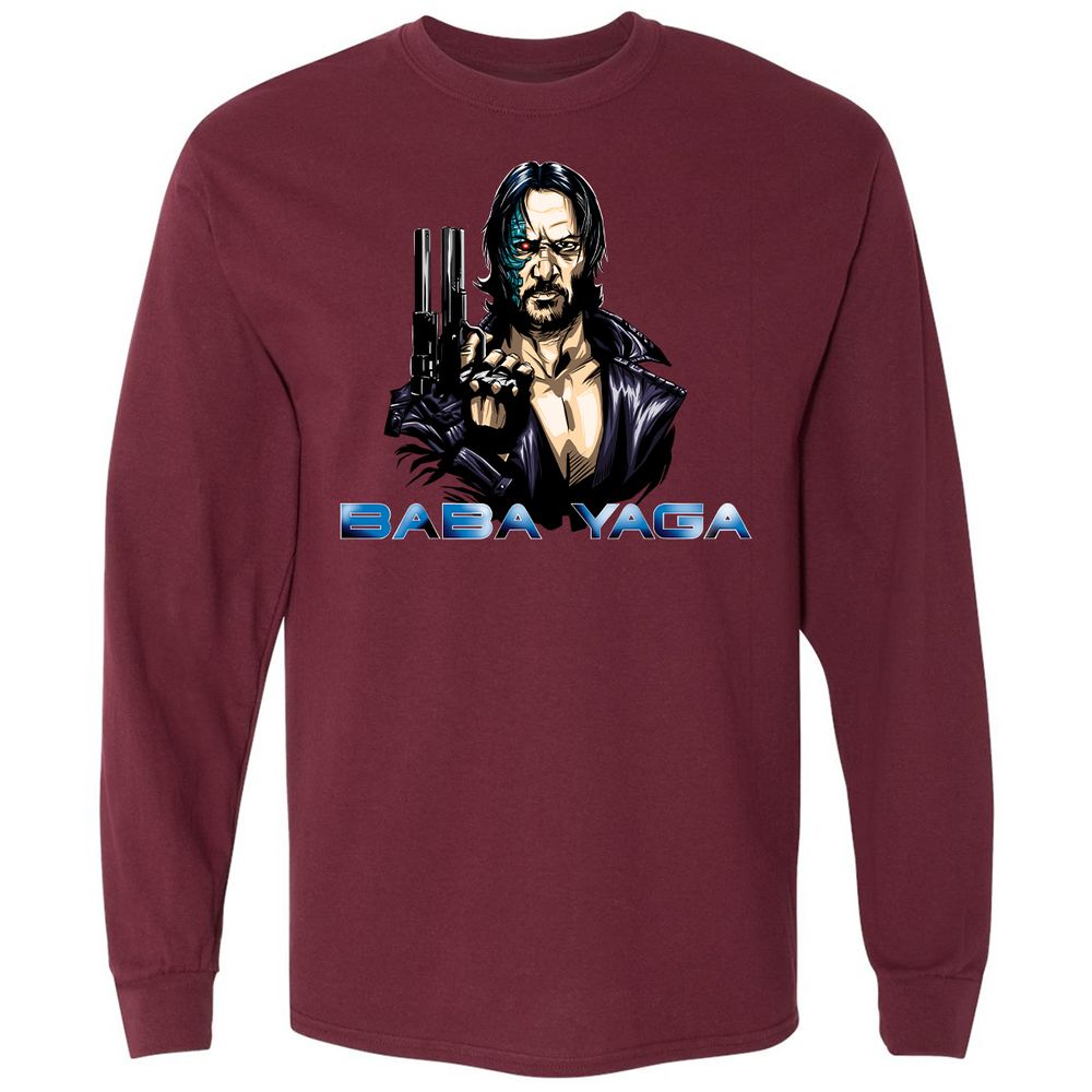 Long Sleeve T-Shirt - 24HVA8C8 - Maroon - 11