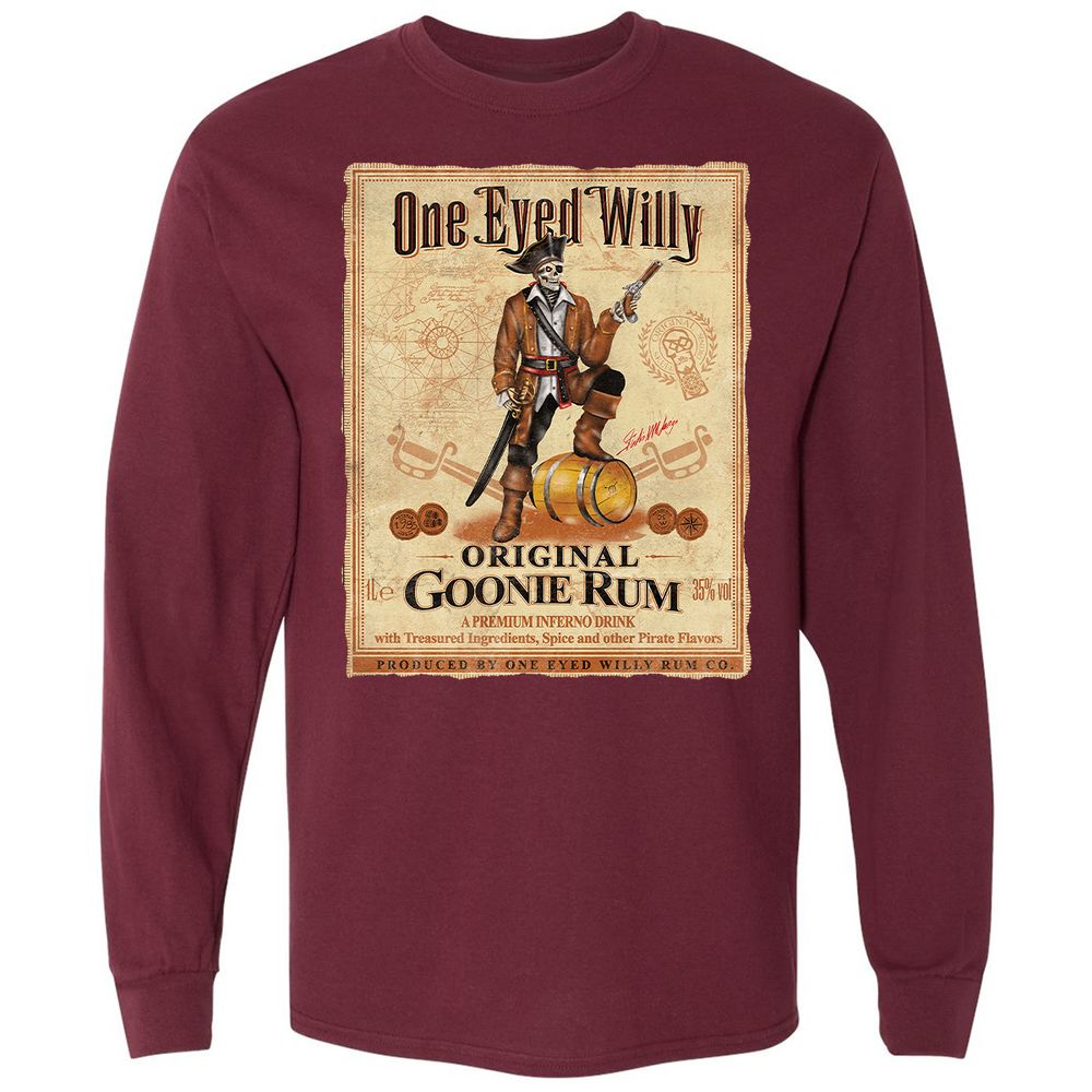 Long Sleeve T-Shirt - JVBZFRTM - Maroon - 11