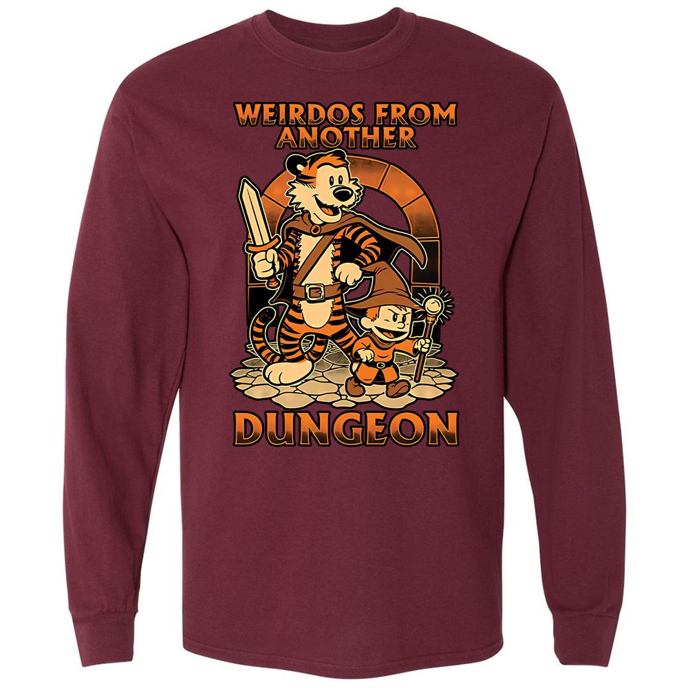 Long Sleeve T-Shirt - QFCTRFRM - Maroon - 11