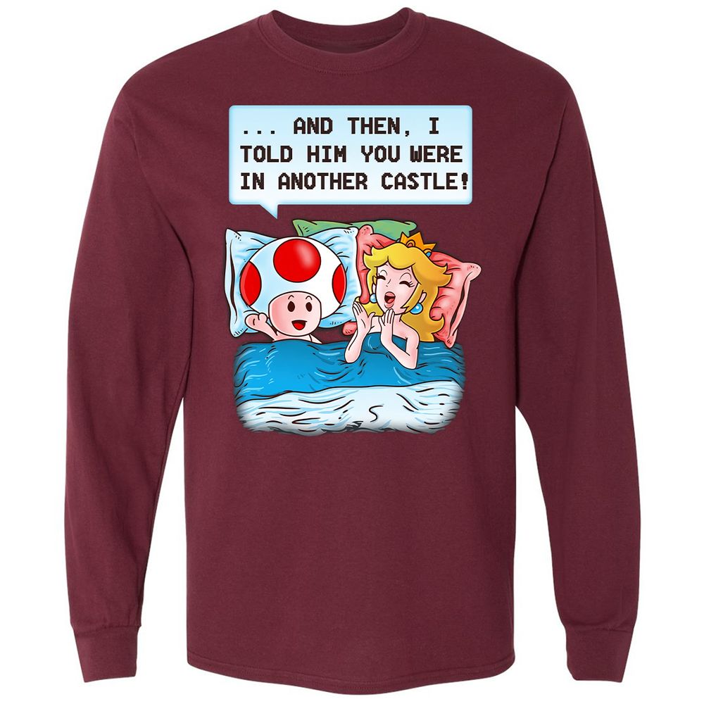 Long Sleeve T-Shirt - FLRZYS4H - Maroon - 11