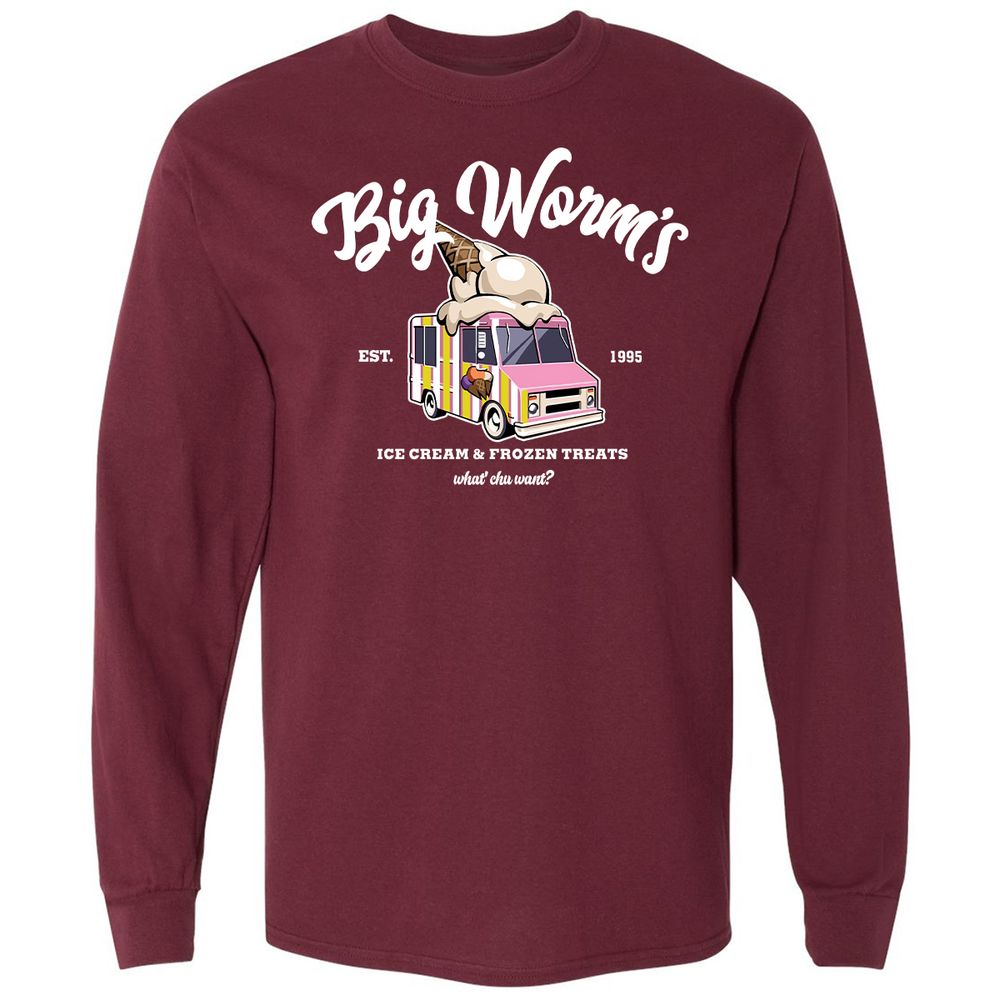Long Sleeve T-Shirt - LEYYQ5U6 - Maroon - 11