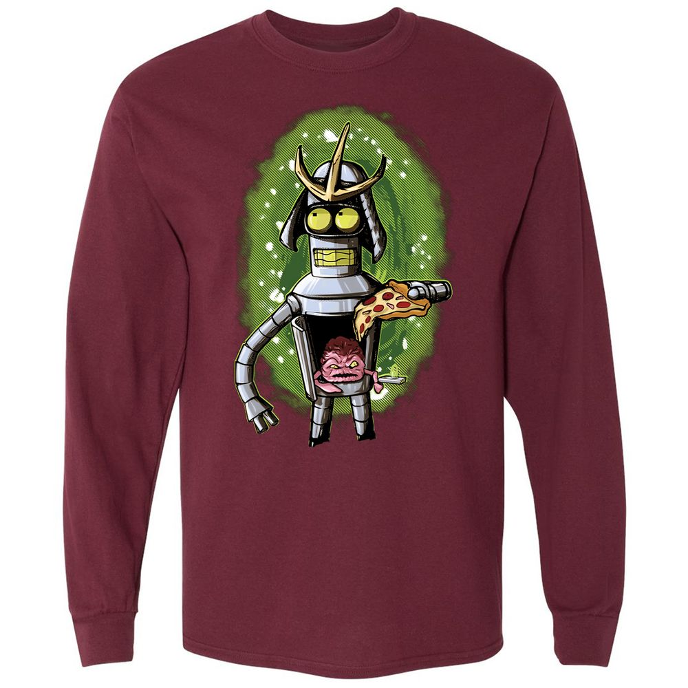 Long Sleeve T-Shirt - AWFFAEQC - Maroon - 11