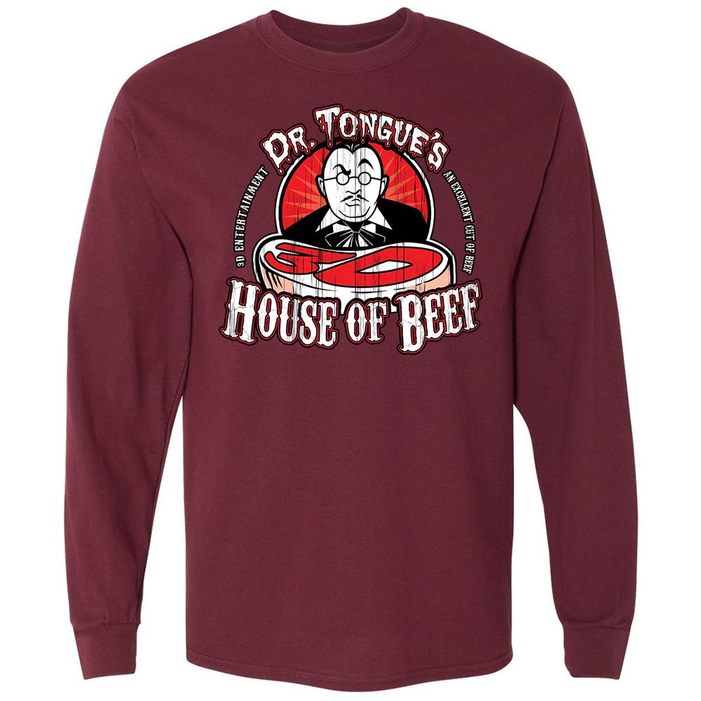 Long Sleeve T-Shirt - S3N4ZXK5 - Maroon - 11