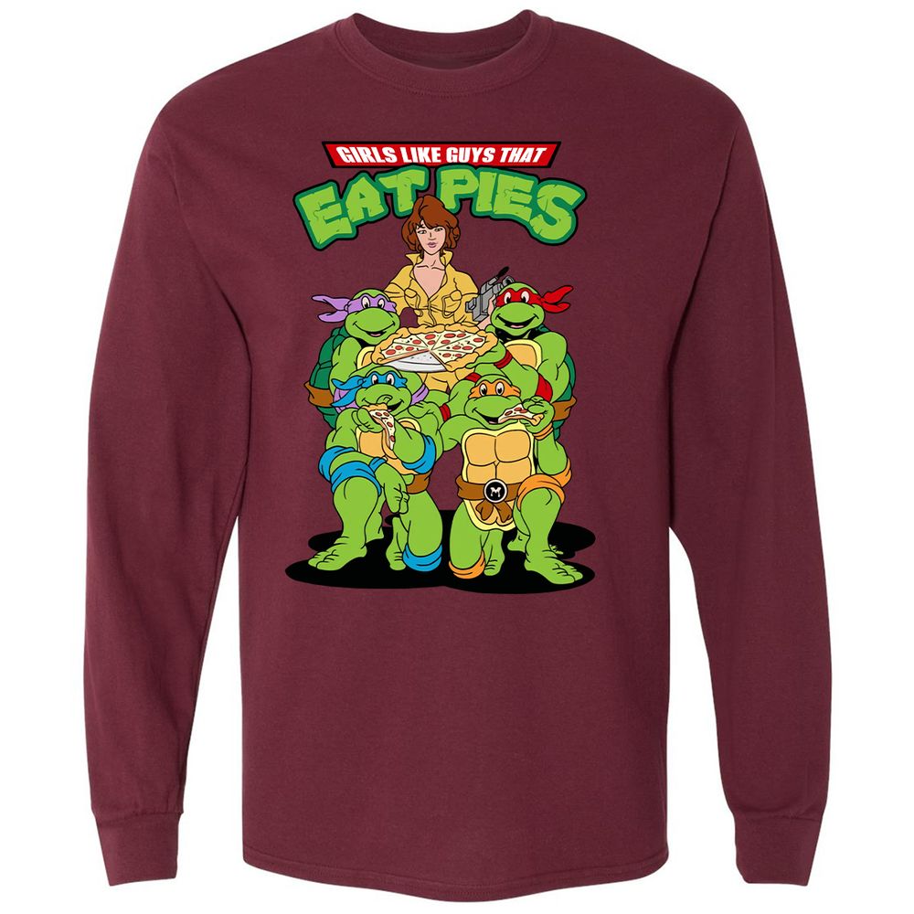 Long Sleeve T-Shirt - CTLLWPN2 - Maroon - 11