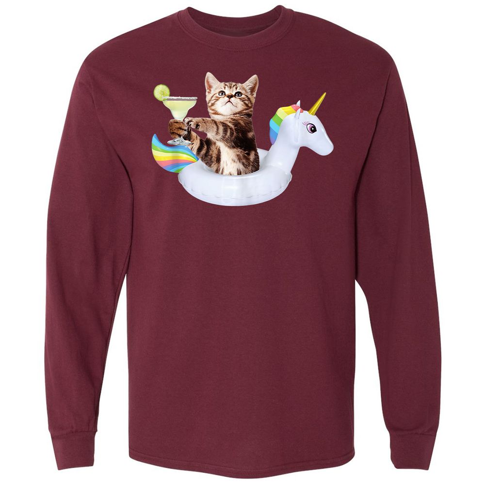 Long Sleeve T-Shirt - QZ64C16G - Maroon - 11