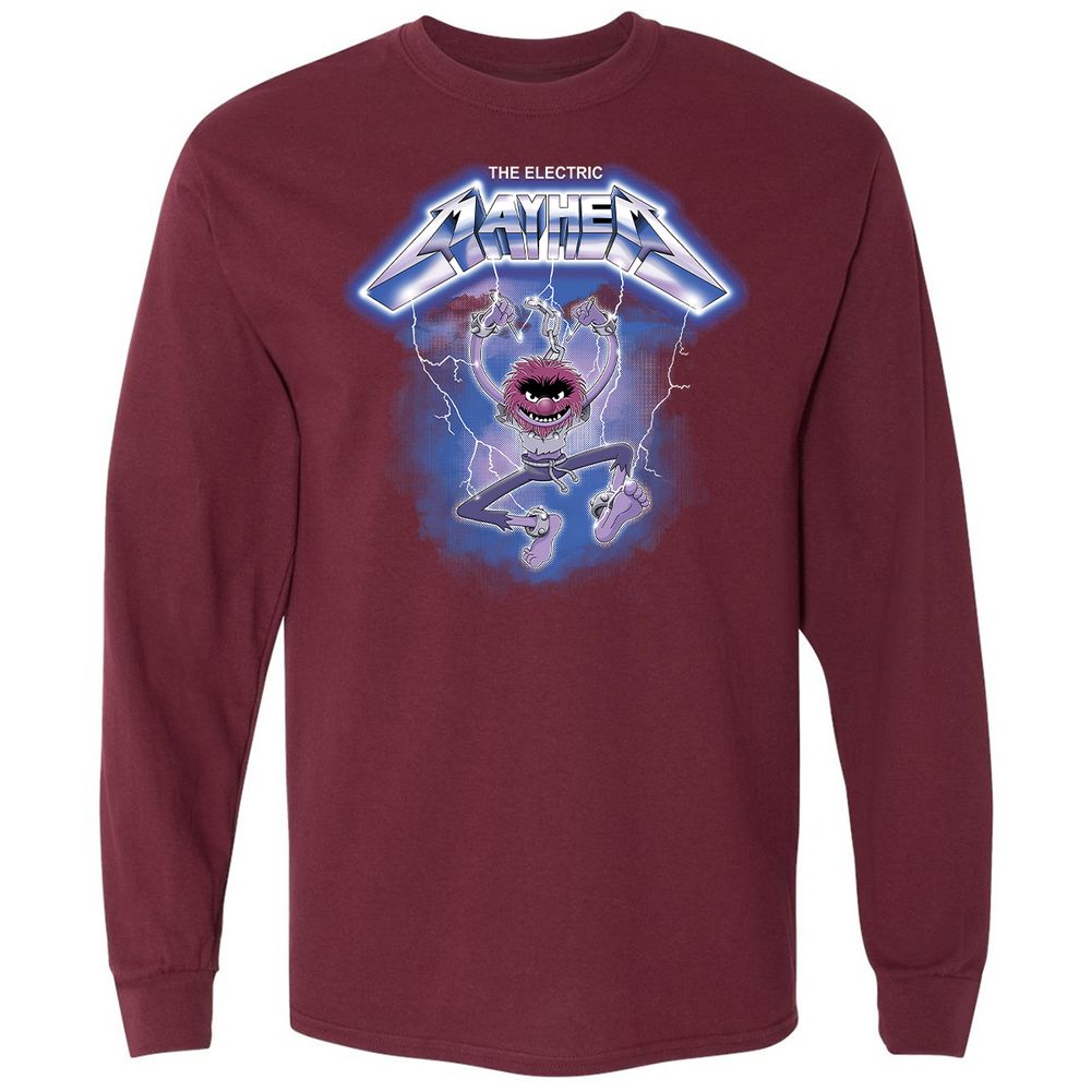 Long Sleeve T-Shirt - RL9G6M5M - Maroon - 11