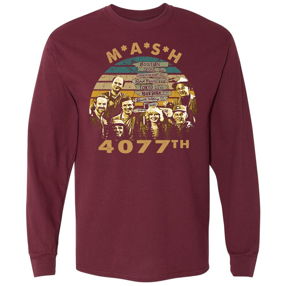 Long Sleeve T-Shirt - VTKKRLN4 - Maroon - 11