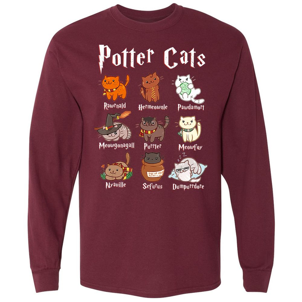 Long Sleeve T-Shirt - 5MRGMW4K - Maroon - 11