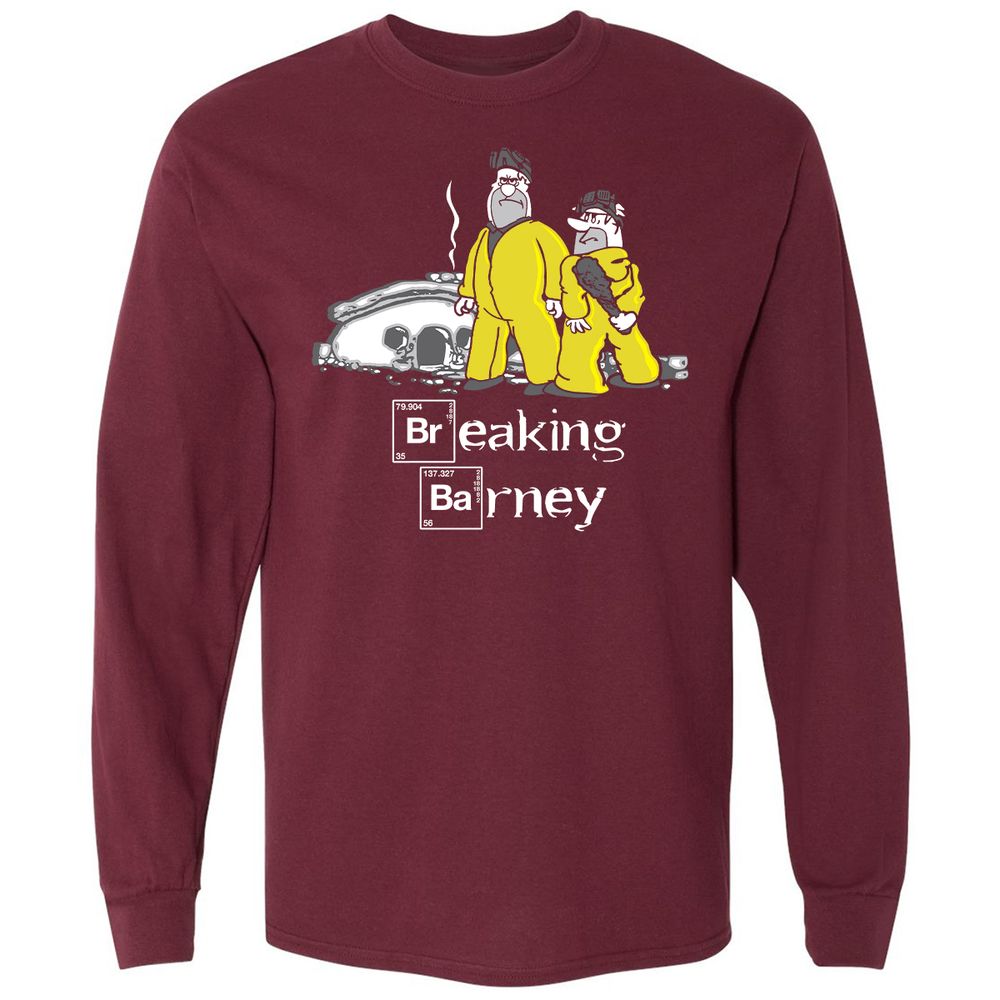 Long Sleeve T-Shirt - H6JNXX3G - Maroon - 11