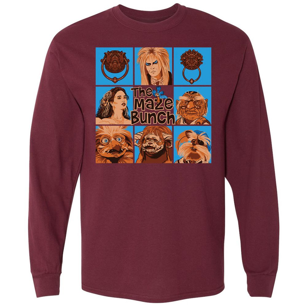 Long Sleeve T-Shirt - ZJTCVZF5 - Maroon - 11