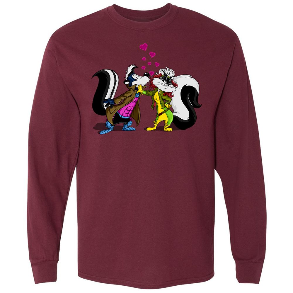 Long Sleeve T-Shirt - SF2VAB68 - Maroon - 11