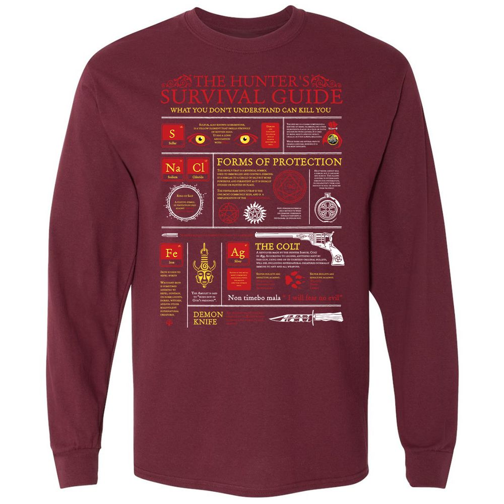 Long Sleeve T-Shirt - GQ78GXYE - Maroon - 11
