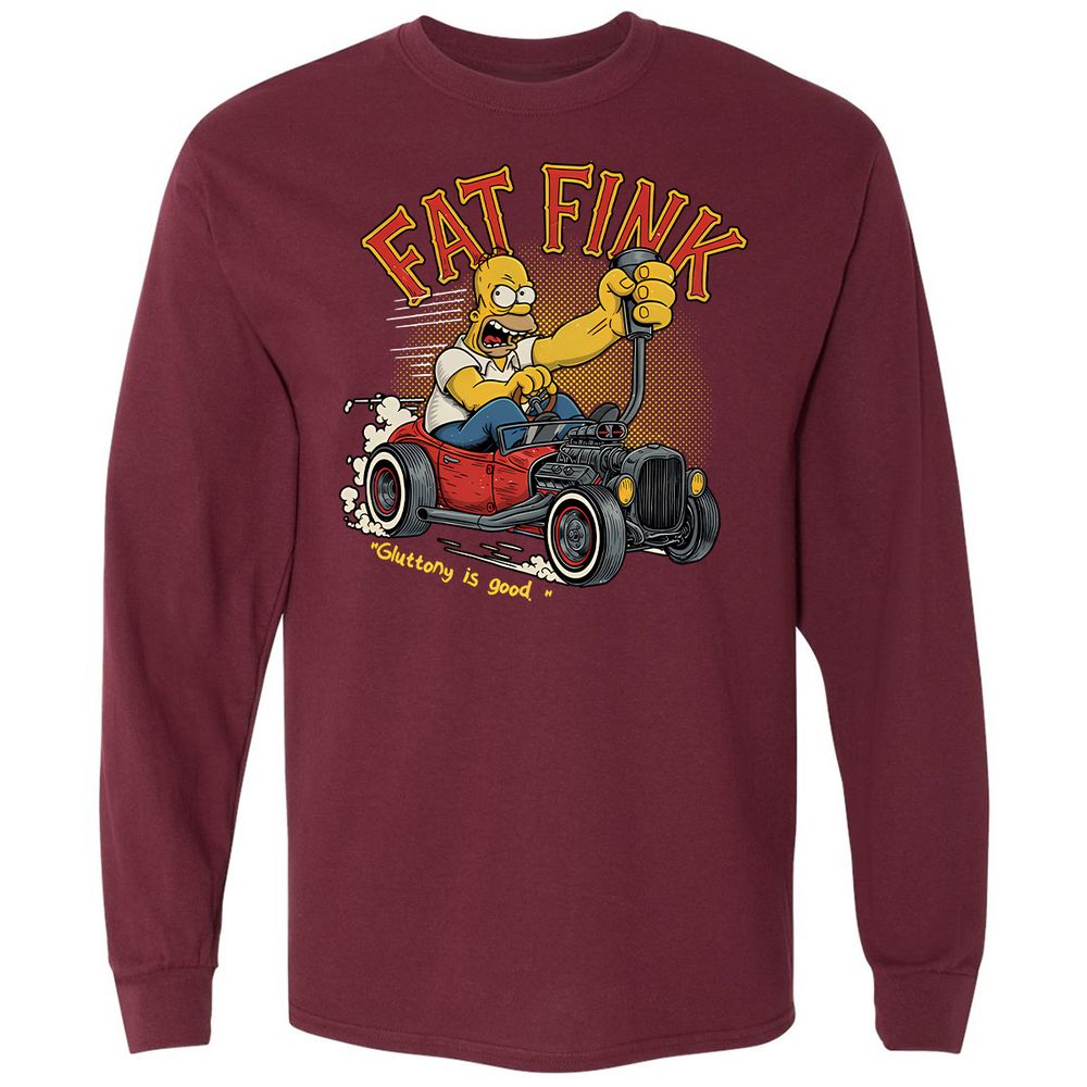 Long Sleeve T-Shirt - RKDB4ZQ2 - Maroon - 11