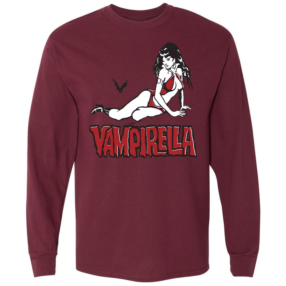 Long Sleeve T-Shirt - Q3WY31CW - Maroon - 11