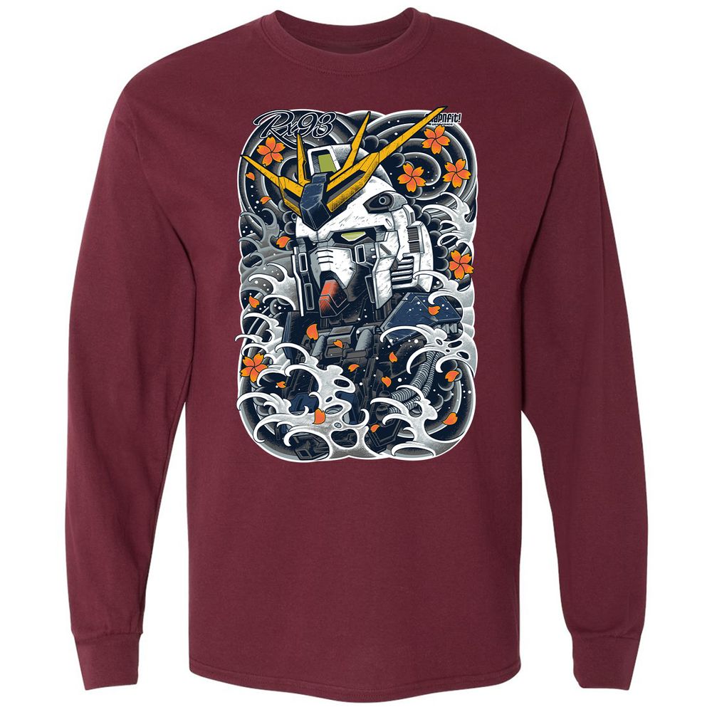 Long Sleeve T-Shirt - 8FKDFNBB - Maroon - 11
