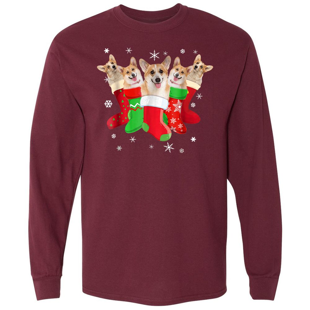 Long Sleeve T-Shirt - 1DFK3GPN - Maroon - 11