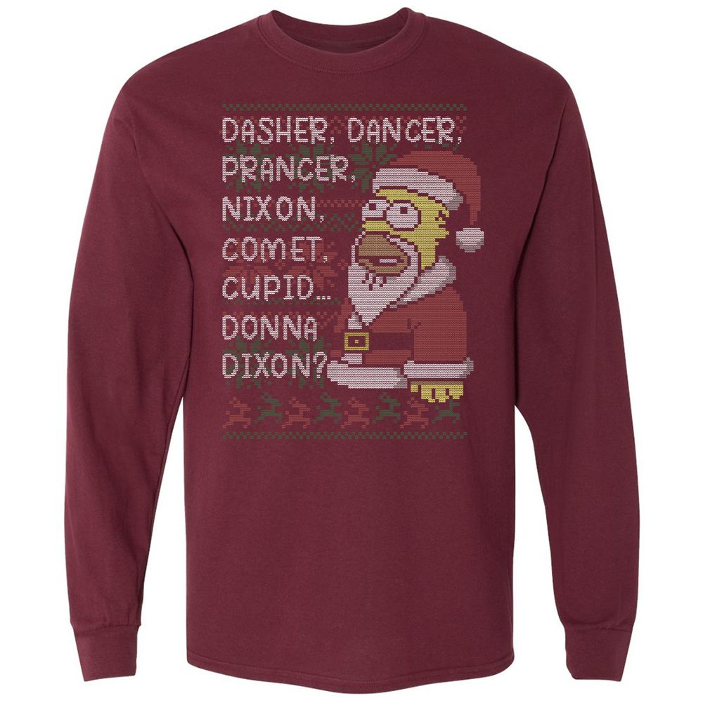 Long Sleeve T-Shirt - SVH6LJRZ - Maroon - 11