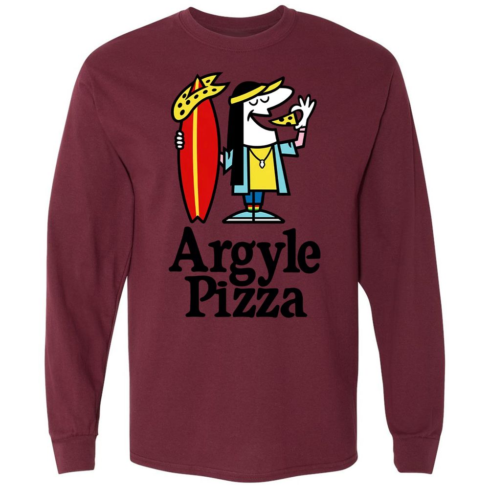 Long Sleeve T-Shirt - 25VCLJVH - Maroon - 11