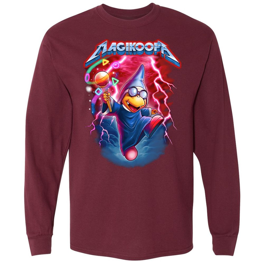 Long Sleeve T-Shirt - 3DVKE71C - Maroon - 11