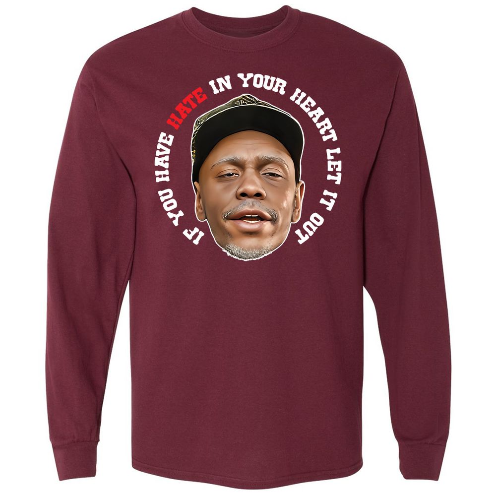 Long Sleeve T-Shirt - V6QH485N - Maroon - 11