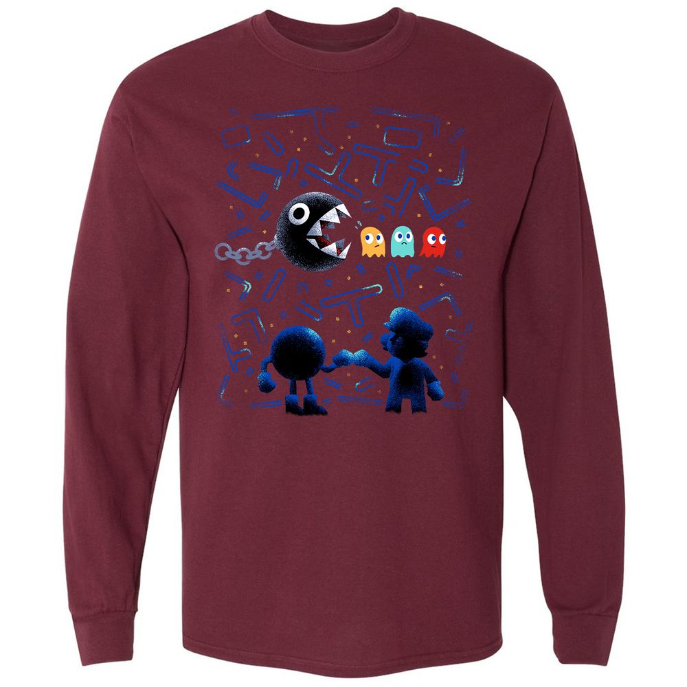 Long Sleeve T-Shirt - JWC5UVBS - Maroon - 11