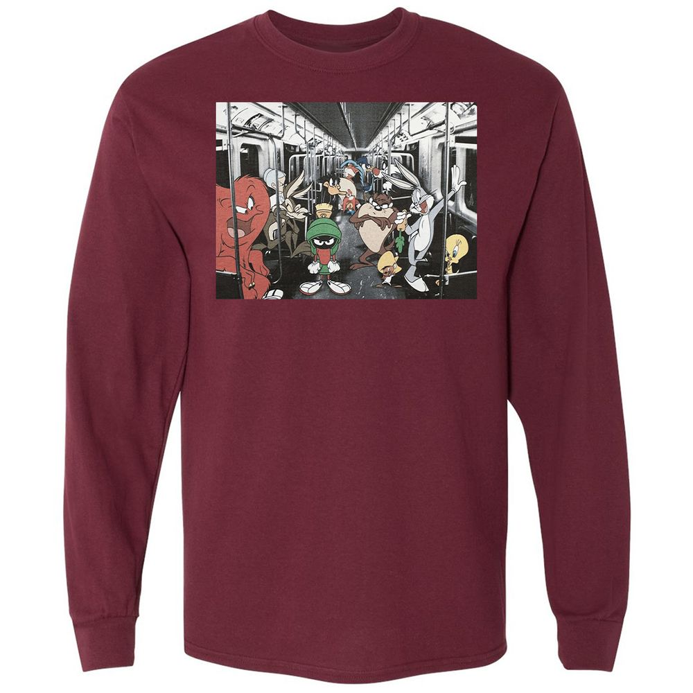 Long Sleeve T-Shirt - 435VERFD - Maroon - 11