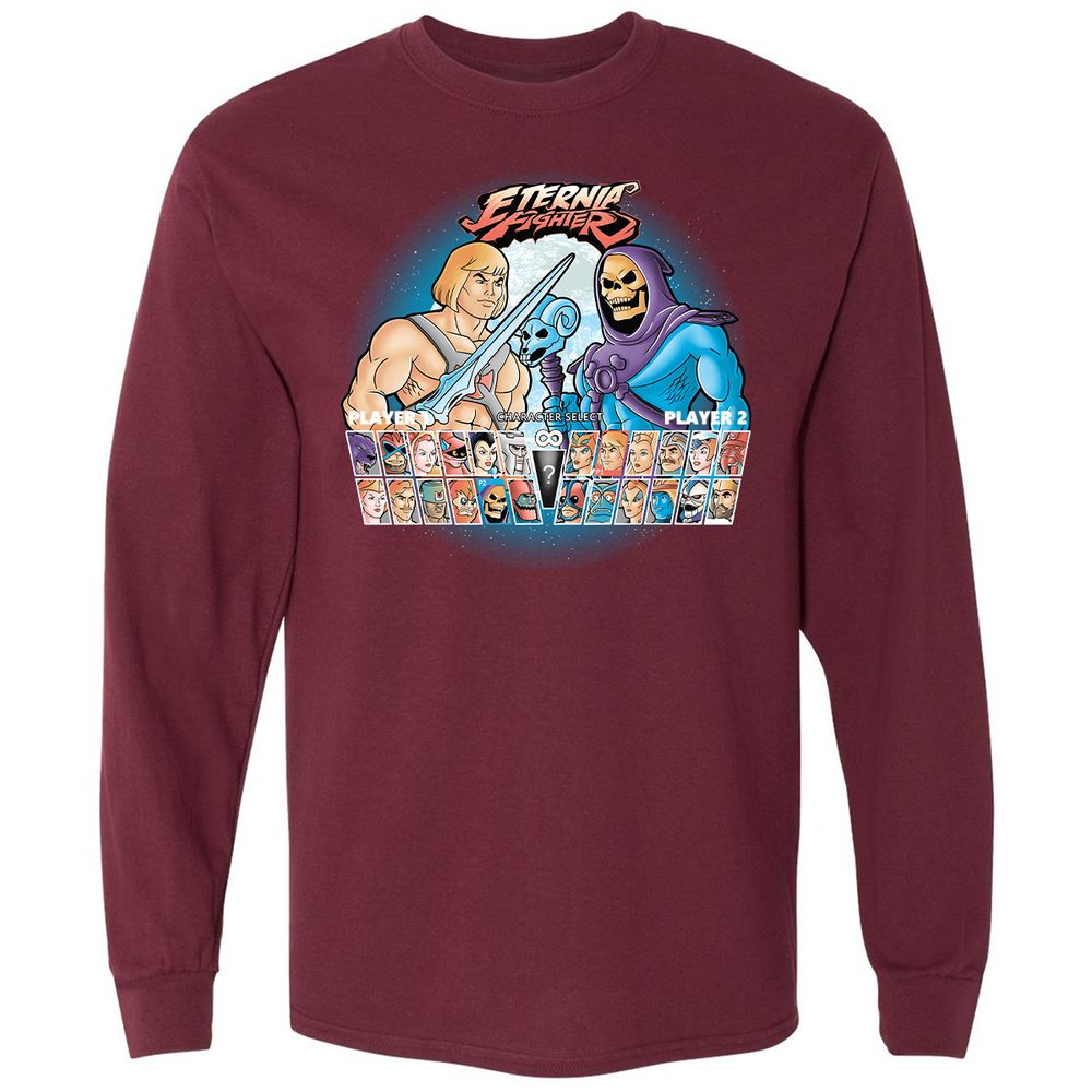 Long Sleeve T-Shirt - 9T93UJM5 - Maroon - 11