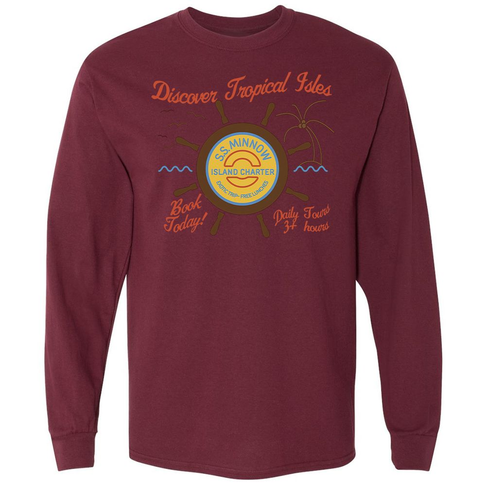 Long Sleeve T-Shirt - NQW8V4CK - Maroon - 11