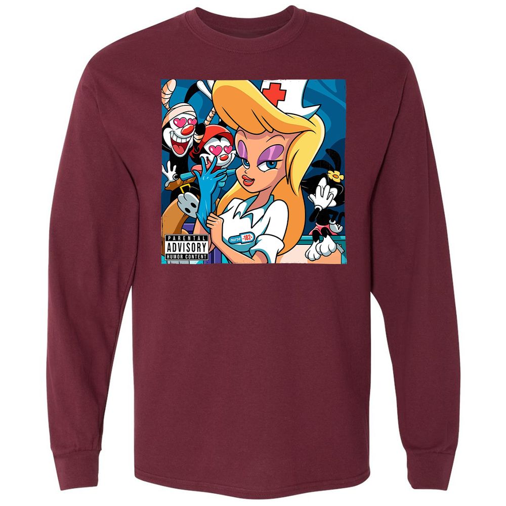 Long Sleeve T-Shirt - V33JU64P - Maroon - 11