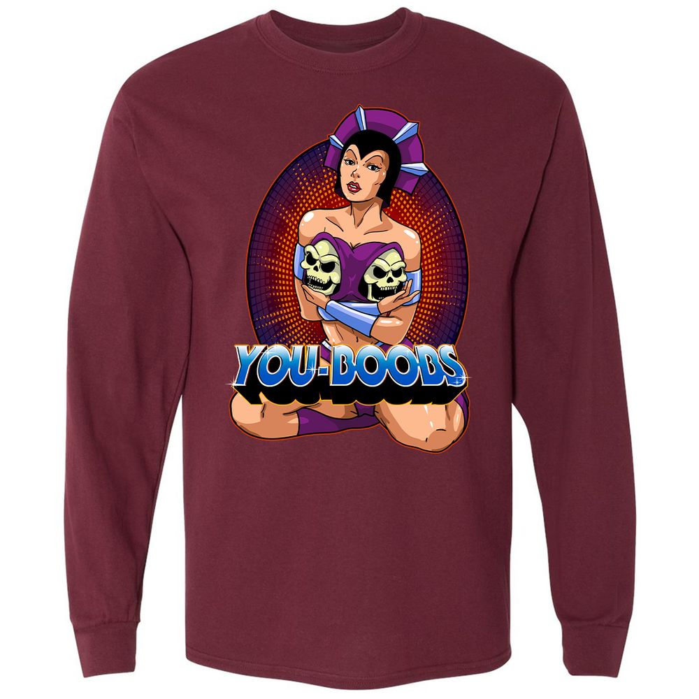 Long Sleeve T-Shirt - 574WN5JR - Maroon - 11