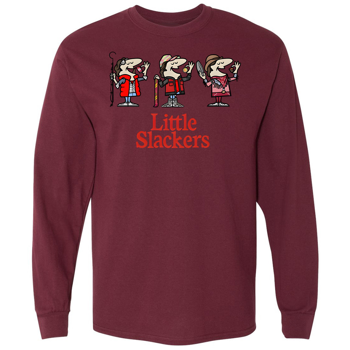 Long Sleeve T-Shirt - 3P7B2K2D - Maroon - 11