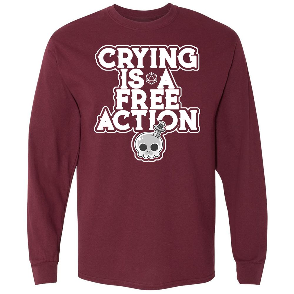 Long Sleeve T-Shirt - KYAFMW95 - Maroon - 11