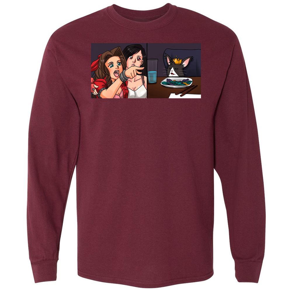 Long Sleeve T-Shirt - JRZ6NE6R - Maroon - 11