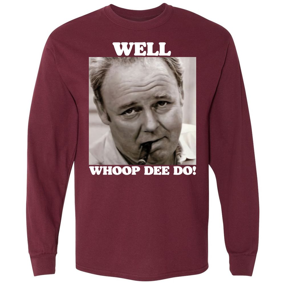 Funny 70s Tv Quote Whoop Dee Do - Maroon - 11