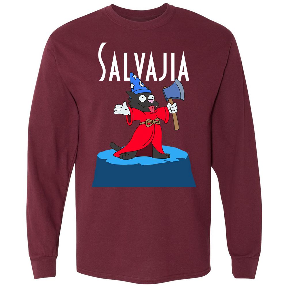 Long Sleeve T-Shirt - HQCFGY7C - Maroon - 11