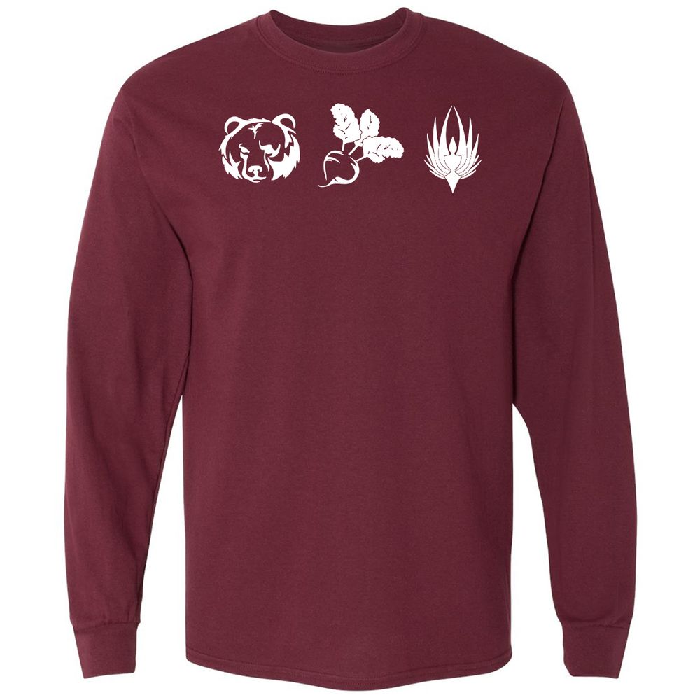 Long Sleeve T-Shirt - NKHWN4LA - Maroon - 11