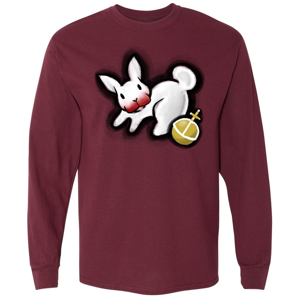 Long Sleeve T-Shirt - Y8WBPG5M - Maroon - 11