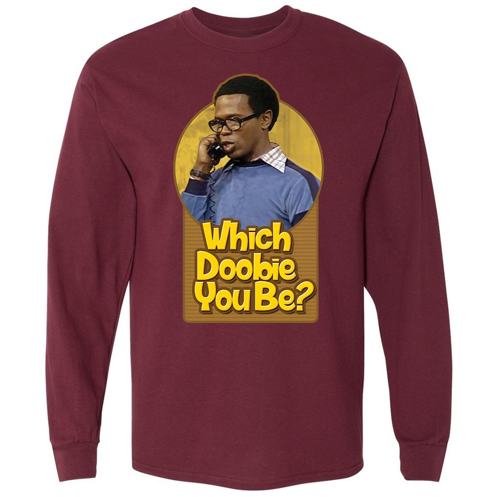 Long Sleeve T-Shirt - KJ6B2TU8 - Maroon - 11
