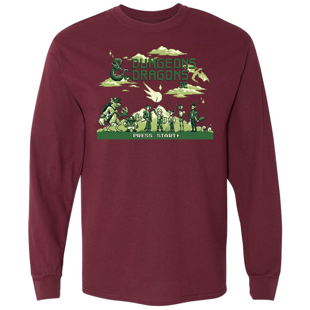 Long Sleeve T-Shirt - 6A7GSUSG - Maroon - 11