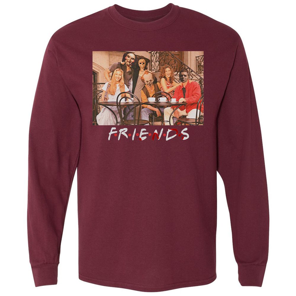 Long Sleeve T-Shirt - KJJZP7JW - Maroon - 11