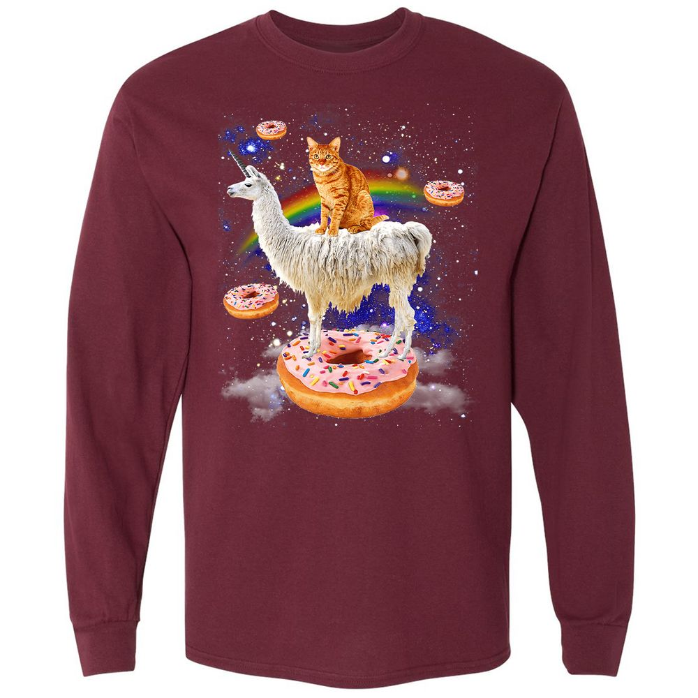 Long Sleeve T-Shirt - 87Y31KSB - Maroon - 11