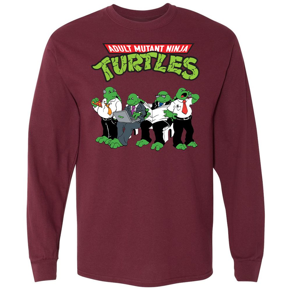 Long Sleeve T-Shirt - BANAX1GP - Maroon - 11