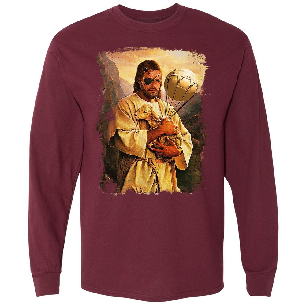 Long Sleeve T-Shirt - M2H4SXZW - Maroon - 11