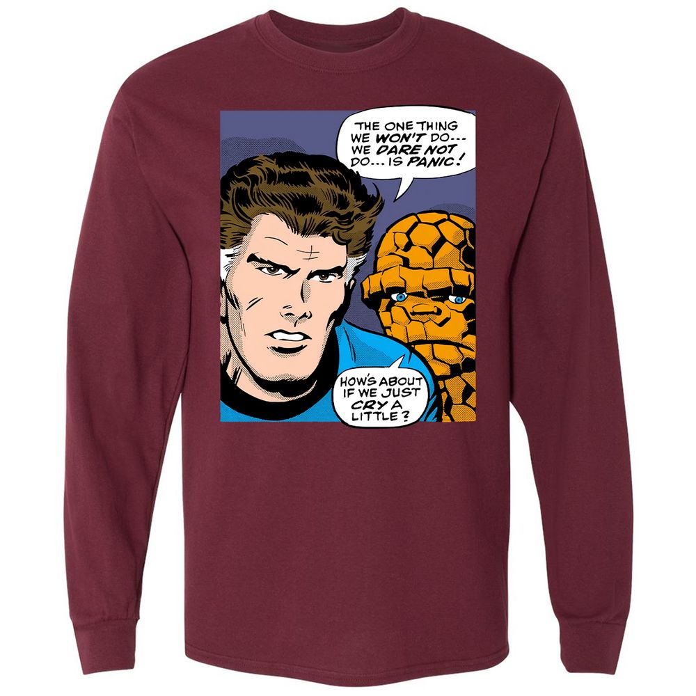 Long Sleeve T-Shirt - G1FV5QY9 - Maroon - 11