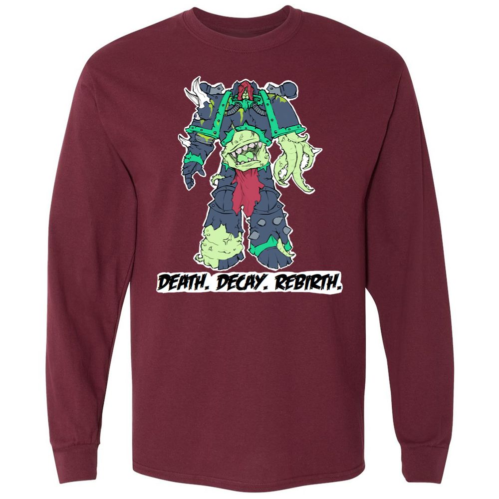 Long Sleeve T-Shirt - 2LFAR8Q4 - Maroon - 11