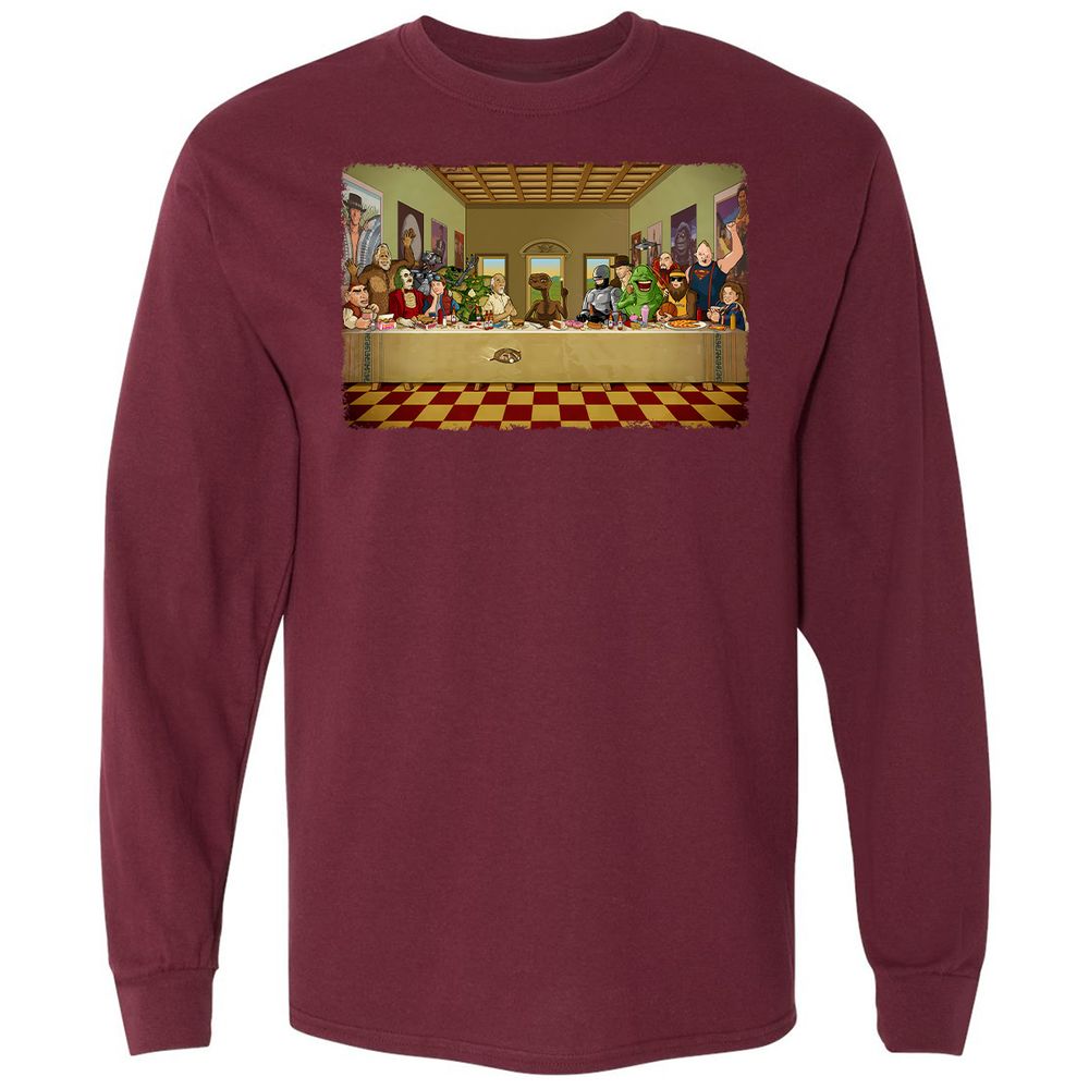 Long Sleeve T-Shirt - H7N7Y4EM - Maroon - 11