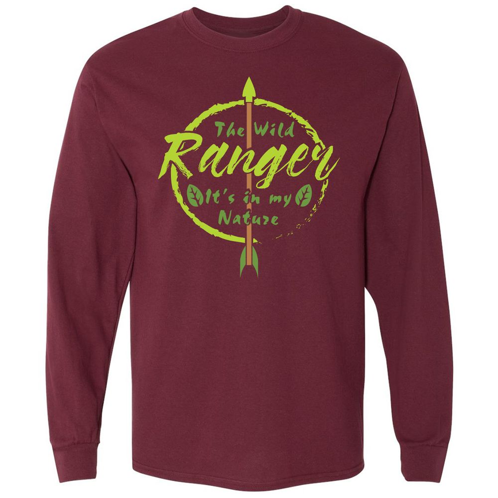 Long Sleeve T-Shirt - 88SDVR33 - Maroon - 11
